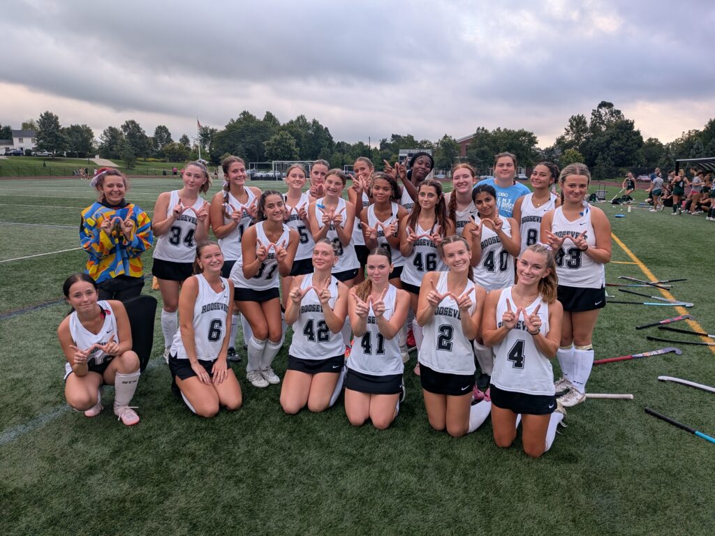 Positive in Portage: Kent Roosevelt field hockey celebrating success