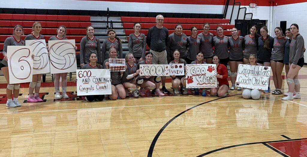 Positive in Portage: Longtime volleyball coach Chaffee reaches major wins milestone